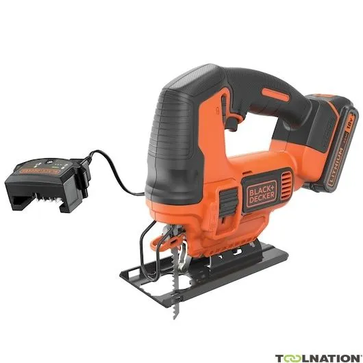 Black & Decker BDCJS18E1-QW Seghetto alternativo da 18V 2,5Ah con caricatore rapido