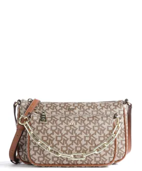  DKNY Lexi Borsa a tracolla pelle sintetica beige/marrone  