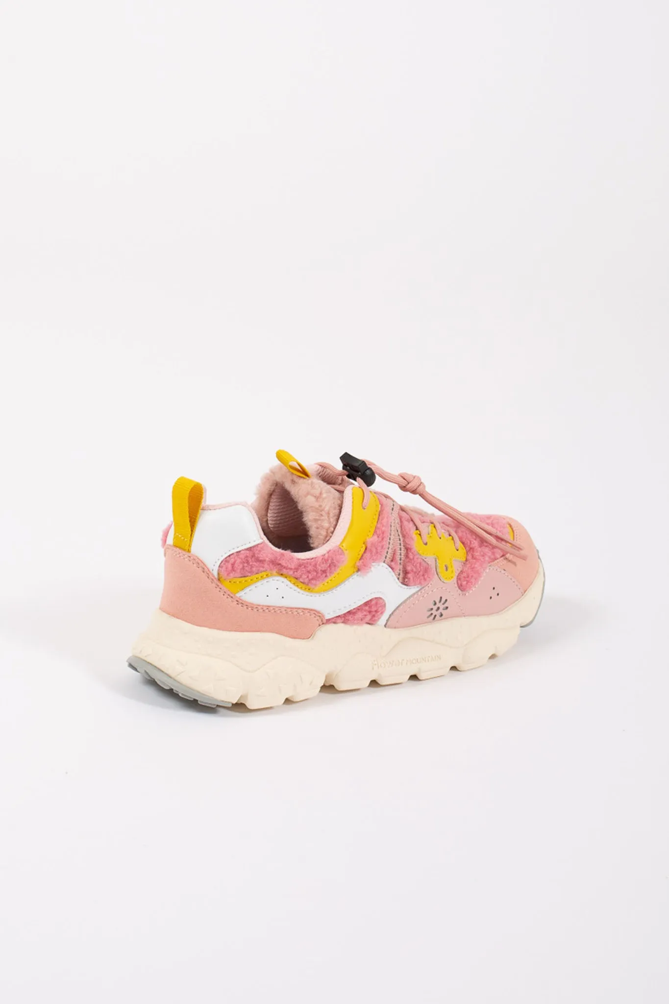 Flower Mountain Sneakers Eco Calf/teddy Rosa Bambina