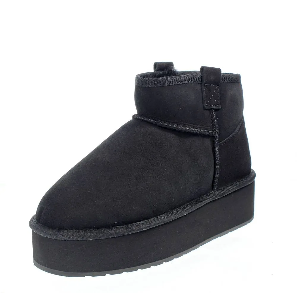Foy Flatform Micro - Stivaletti Flatform in Montone
