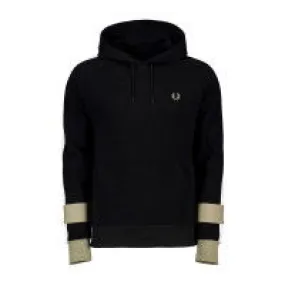 FRED PERRY FELPA CON CAPPUCCIO BANDA BOLD TIPPED