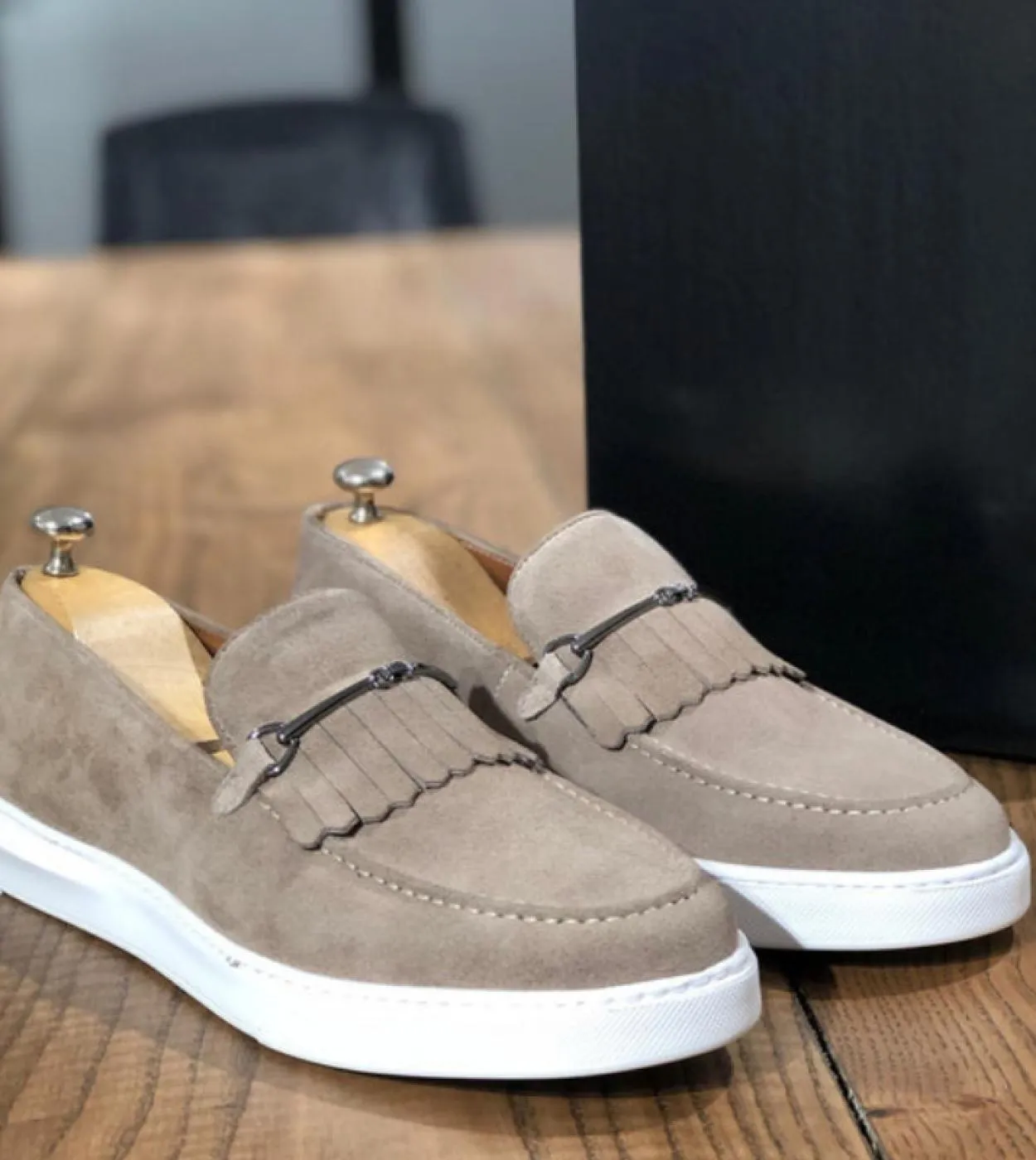 Mocassini Scarpe da uomo Pelle scamosciata sintetica Tinta unita Mocassino classico Uomo Business Casual Gonna da esterno Nappa