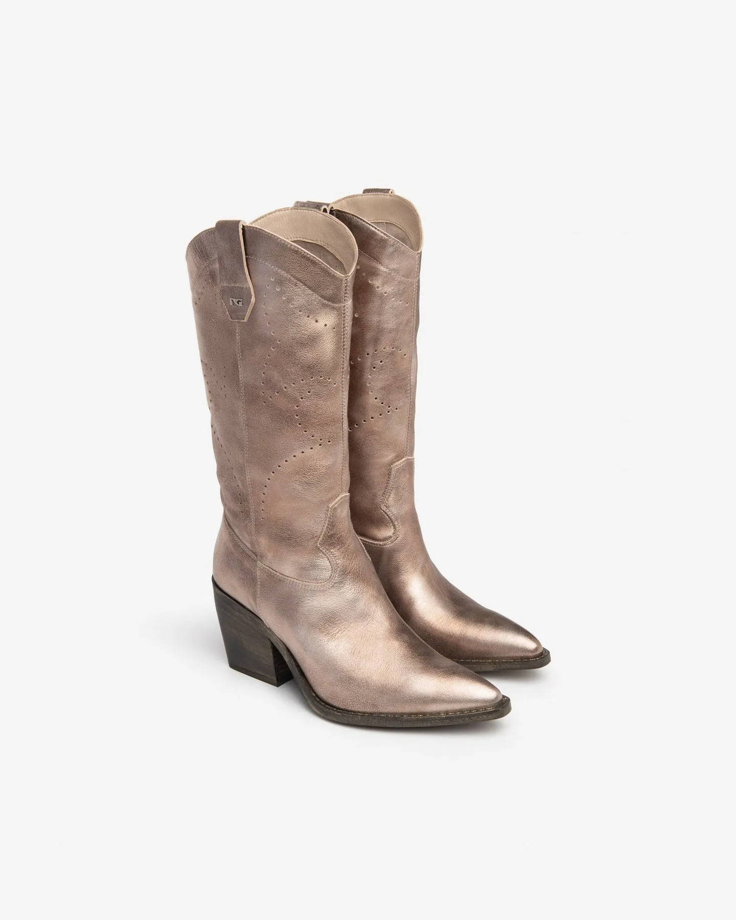 NERO GIARDINI Stivale Tacco Medio Donna - E409795D Torba  