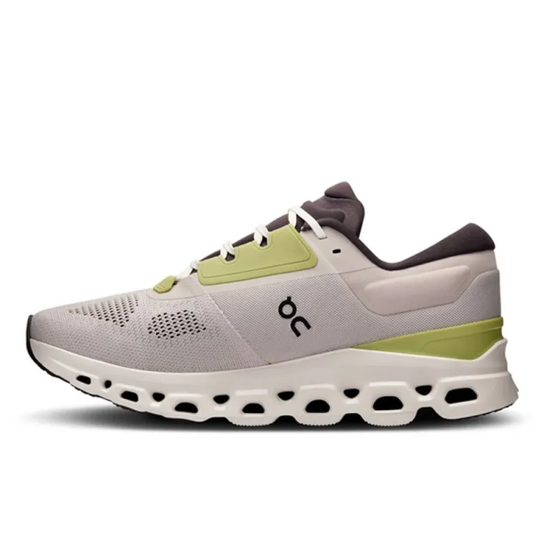 On Cloudstratus 3 Bianco Lime - Scarpe Running Uomo