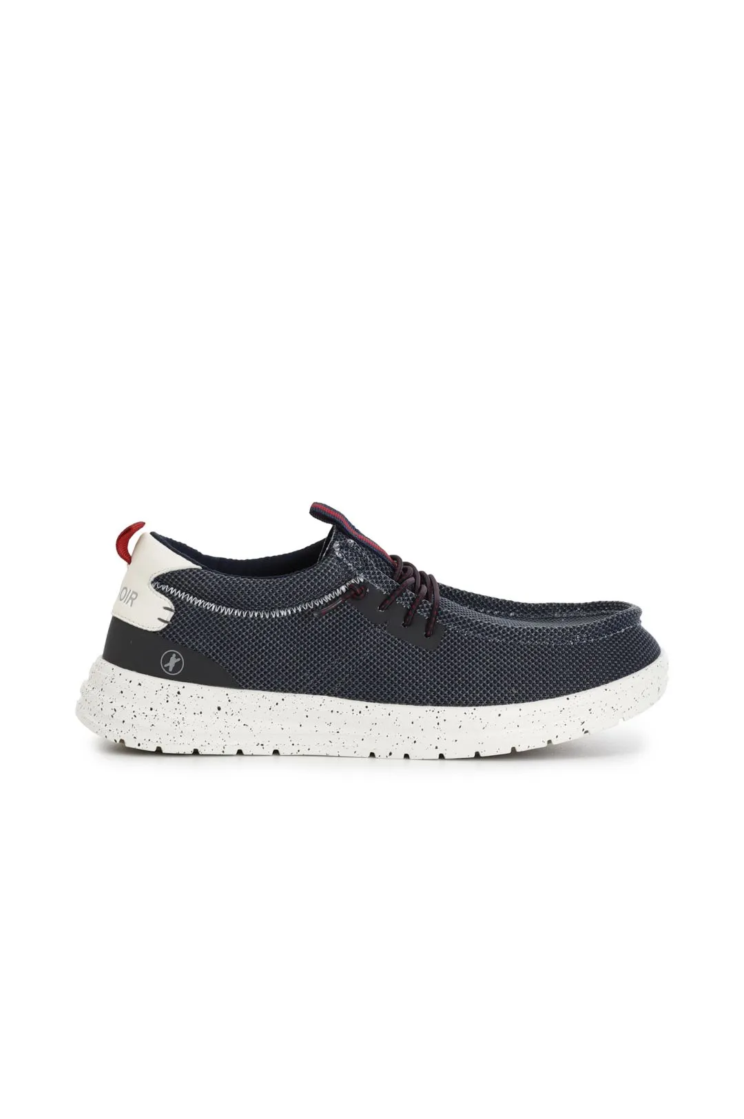 scarpe barca in tessuto navy