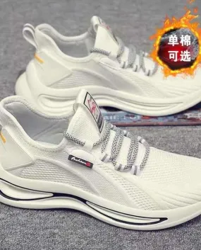Scarpe da ginnastica vulcanizzate maschili Scarpe con zeppe traspiranti Mocassini da esterno Scarpe comode da passeggio da uomo