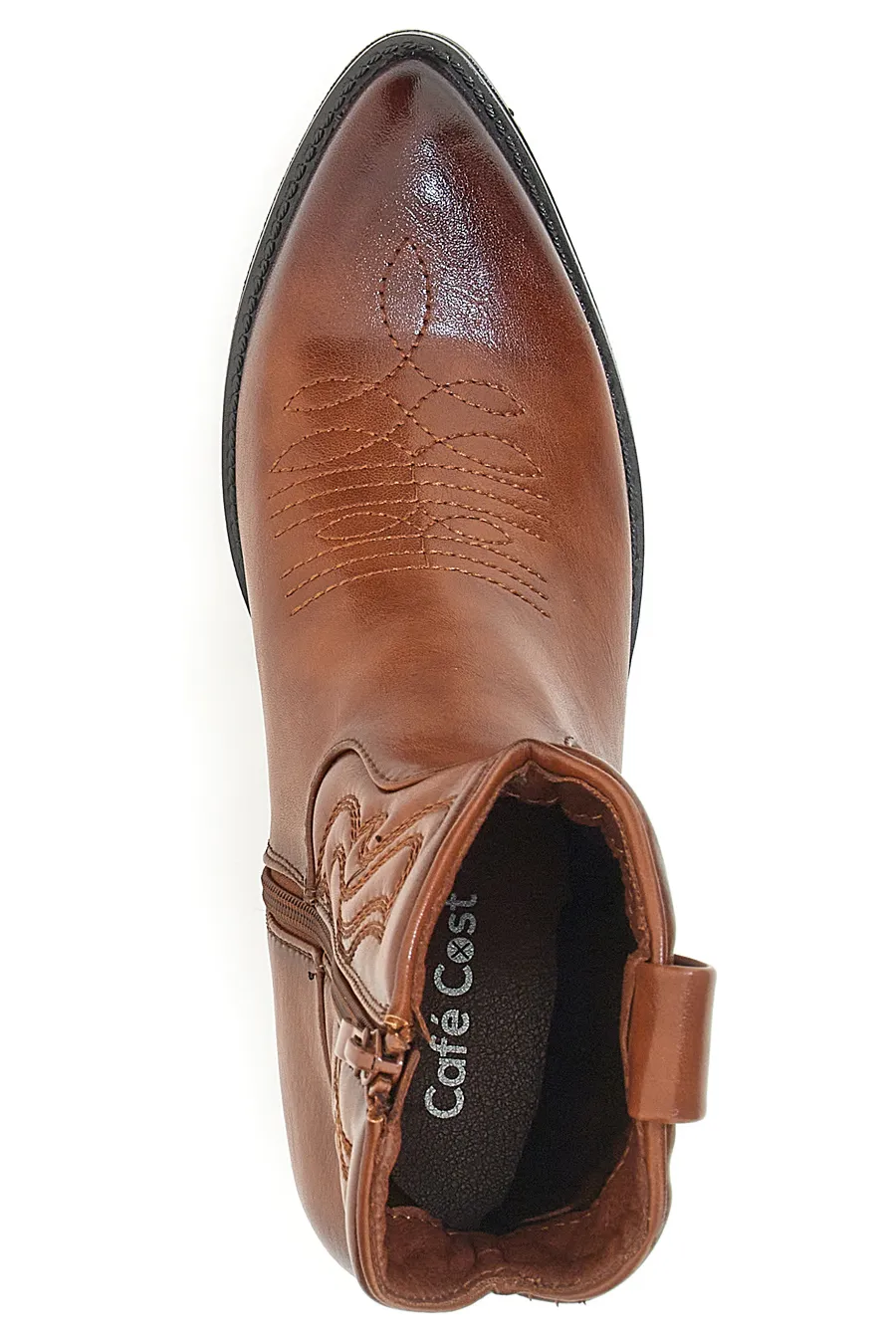 Stivaletti Texani Cognac Cafè Cost 52804