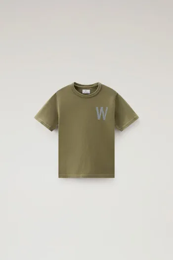 T-shirt da bambino in puro cotone con stampa                                                                                Lake