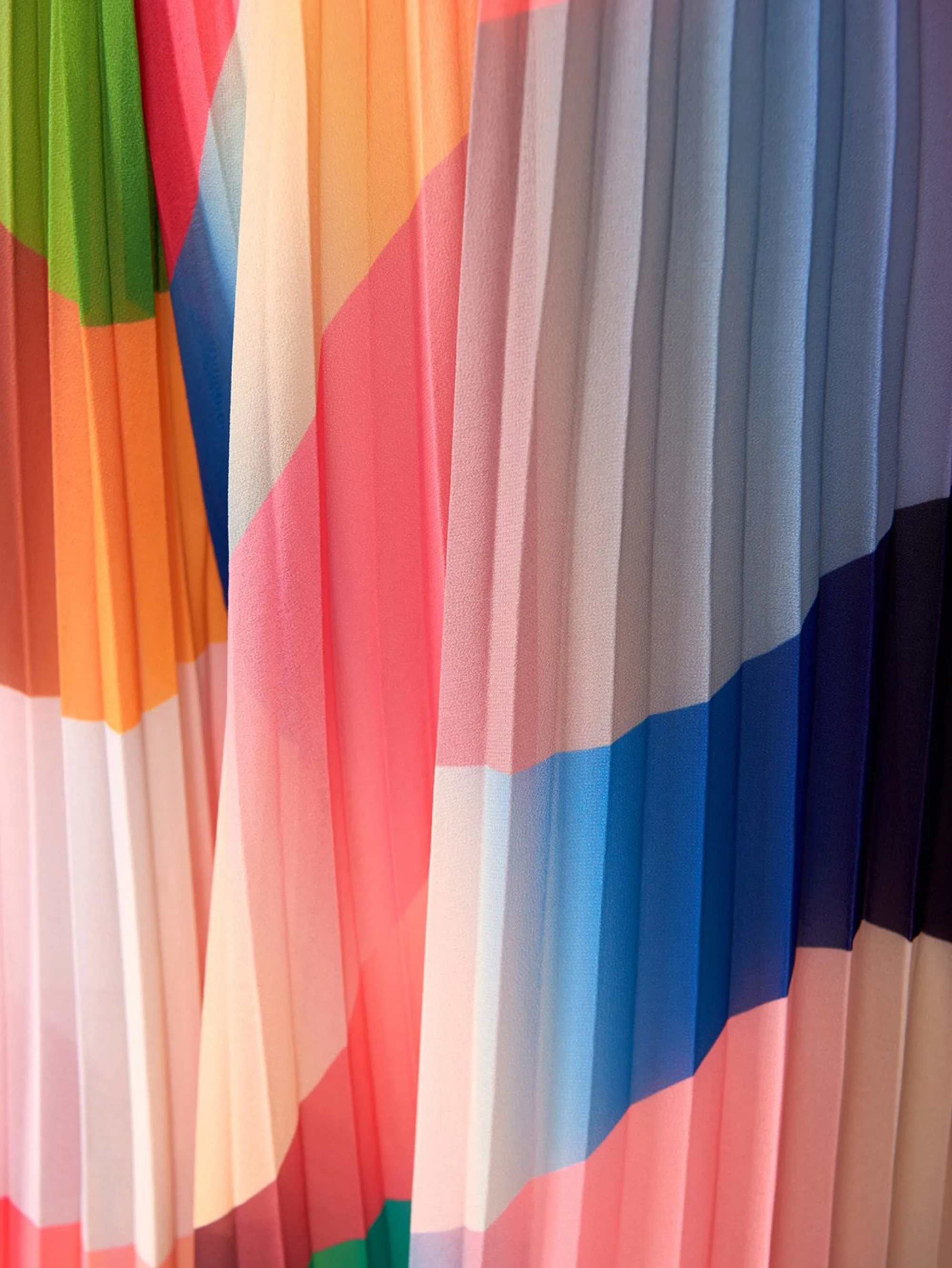 Tuta Plissé con Scollo a V Multicolor